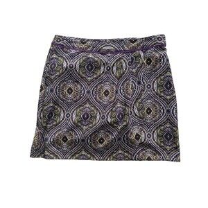 EP Pro Purple Medallion/Paisley Golf Tennis Pickleball Athletic Skort Size 10